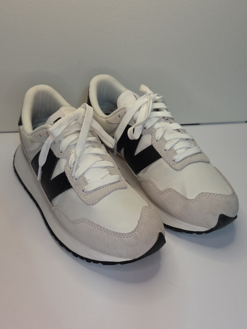 New Balance 237 'Sea Salt Black' | White Retro-Style Sneakers